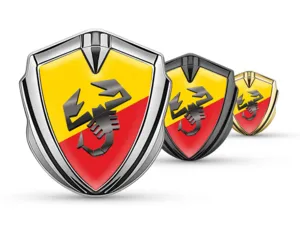 Fiat Abarth Badge Self Adhesive Modern Look Sturdy Build